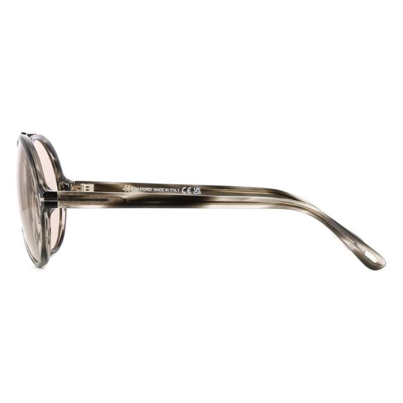 New TOM FORD Aalto Havana Aviator FT1210/S 56E Sunglasses Women - Picture 3 of 4